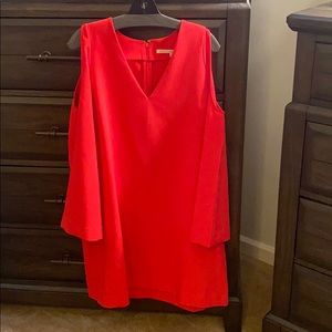 Beautiful red cold shoulder Rachel Roy dress